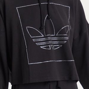 Adidas rhinestone hoodie